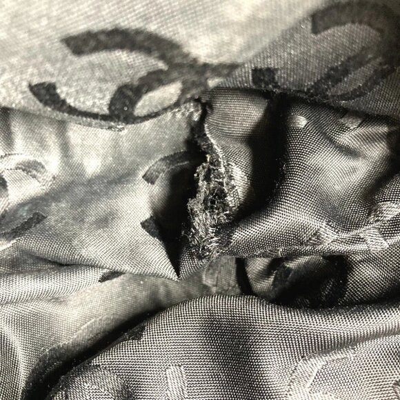 CHANEL Matelasse Quilted CC Mark turnlock Shoulder Bag 2WAY Tote Bag suede Black - Picture 5 of 16